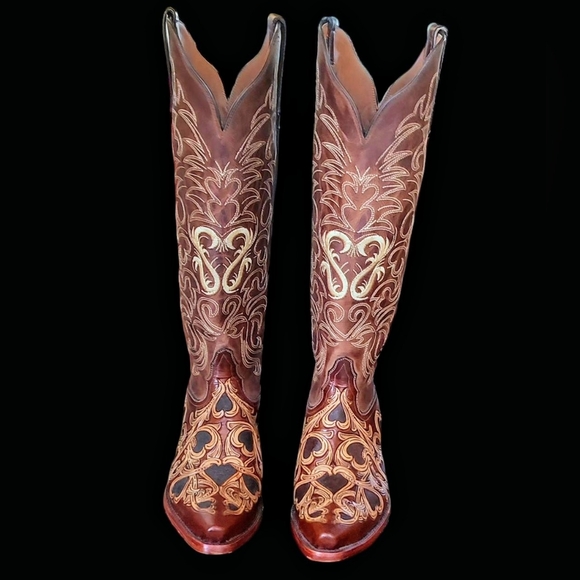 Tony Lama Signature Series Handcrafted USA Women's 7 1/2B. Beautiful!